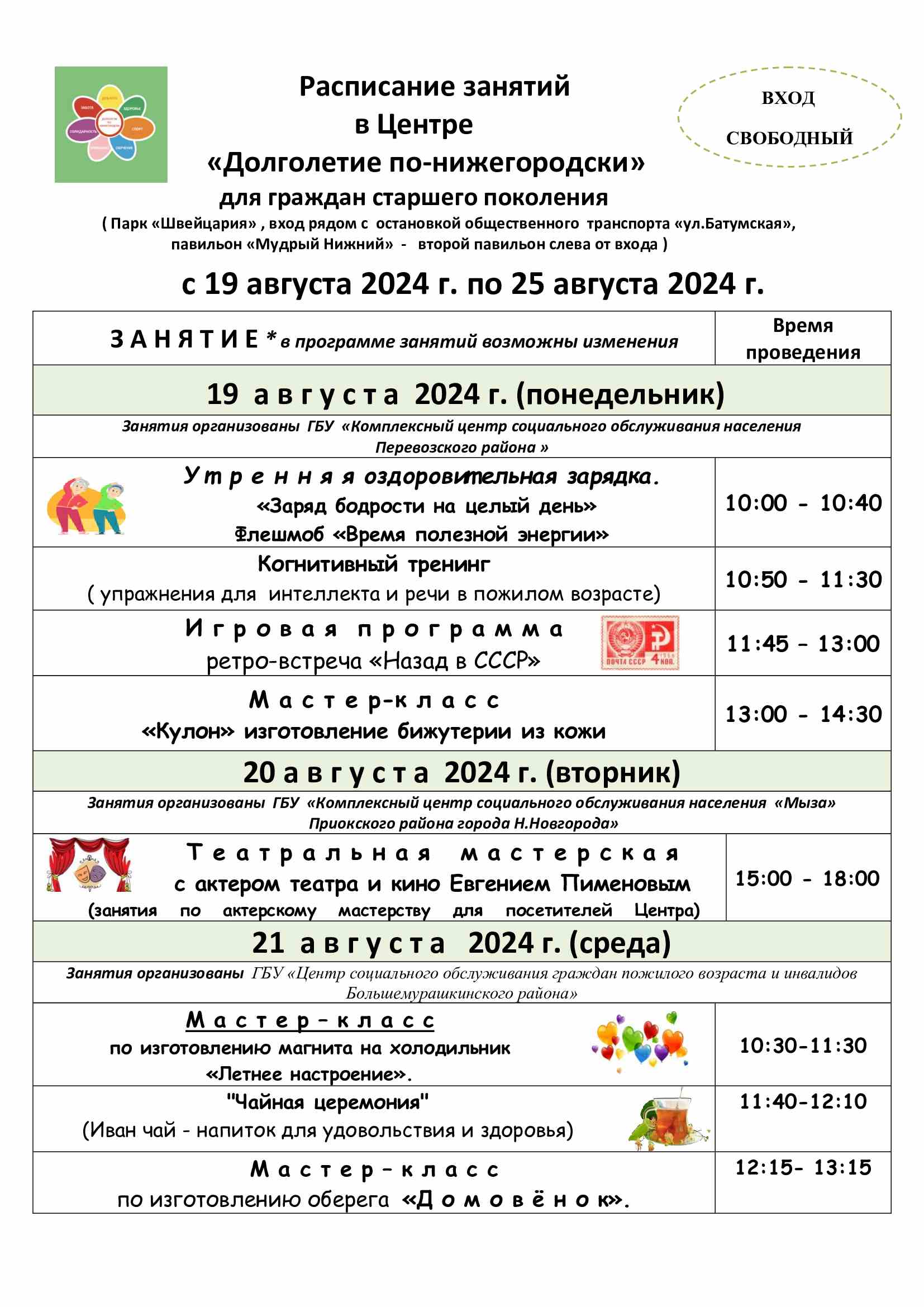 Центр «Долголетие по-нижегородски»