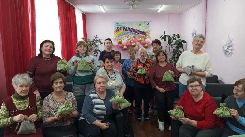 Участие в мастер –классе по изготовлению солдатского кисета