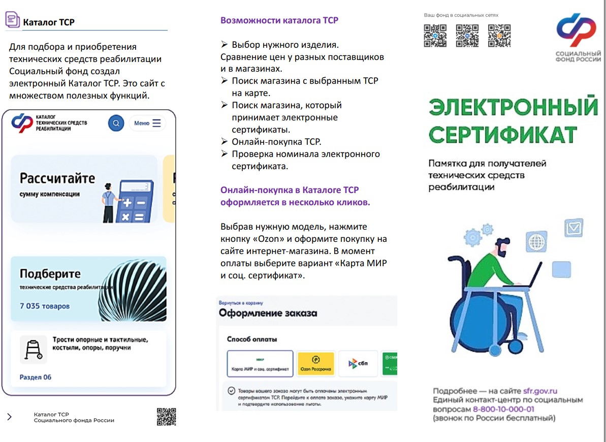  О правах на самостоятельное приобретение ТСР с использованием электронного сертификата.