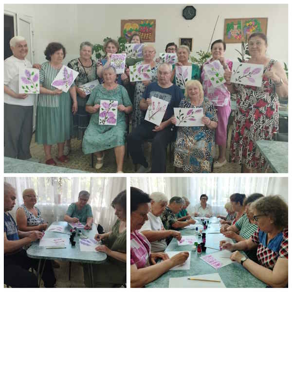 Арт-терапия «Ветка сирени» в ОДП.