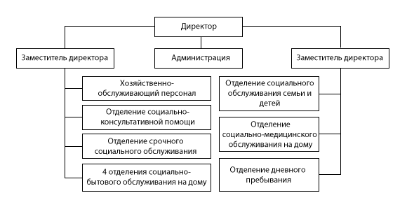 Структура ГБУ «Комплексный центр социального обслуживания населения городского округа город Выкса»